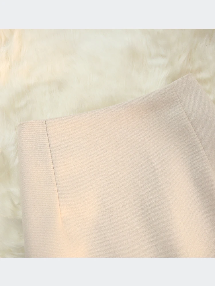 Юбка-миди женская черная трапециевидная с завышенной талией модная простая