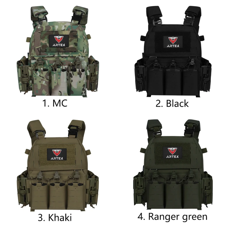 Тактический жилет ARTEX 8315T из нейлона, водонепроницаемый, с лазерной резкой MOLLE, быстросъемный, для страйкбола и активного отдыха (art.: 3920dc6972351) - 3920dc6972351
