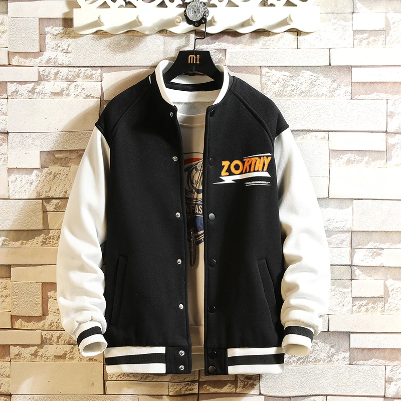 

Мужские пальто и куртки в стиле хип-хоп, бейсбольная униформа, повседневное пальто в стиле преппи для подростков, куртка-бомбер, топы, весна-осень, новинка