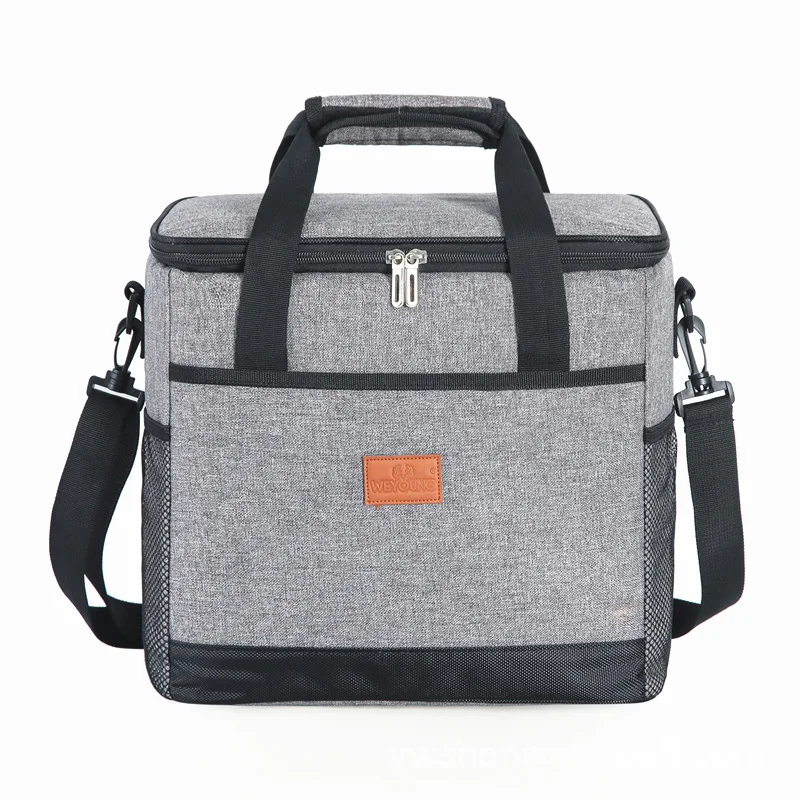 15L Soft Cooler Bag Thermal Bags with Hard Liner Large Insulated Picnic Lunch Bag Box for Camp Travel Family Outdoor Activities images - 6