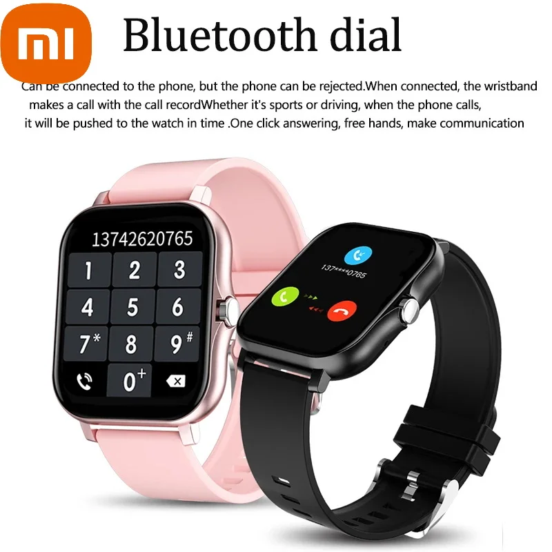 

XIAOMI Women Smart Watch Men Bluetooth Call Music Control Heart Rate Monitor Waterproof Man Laidies Smartwatch For Android IOS