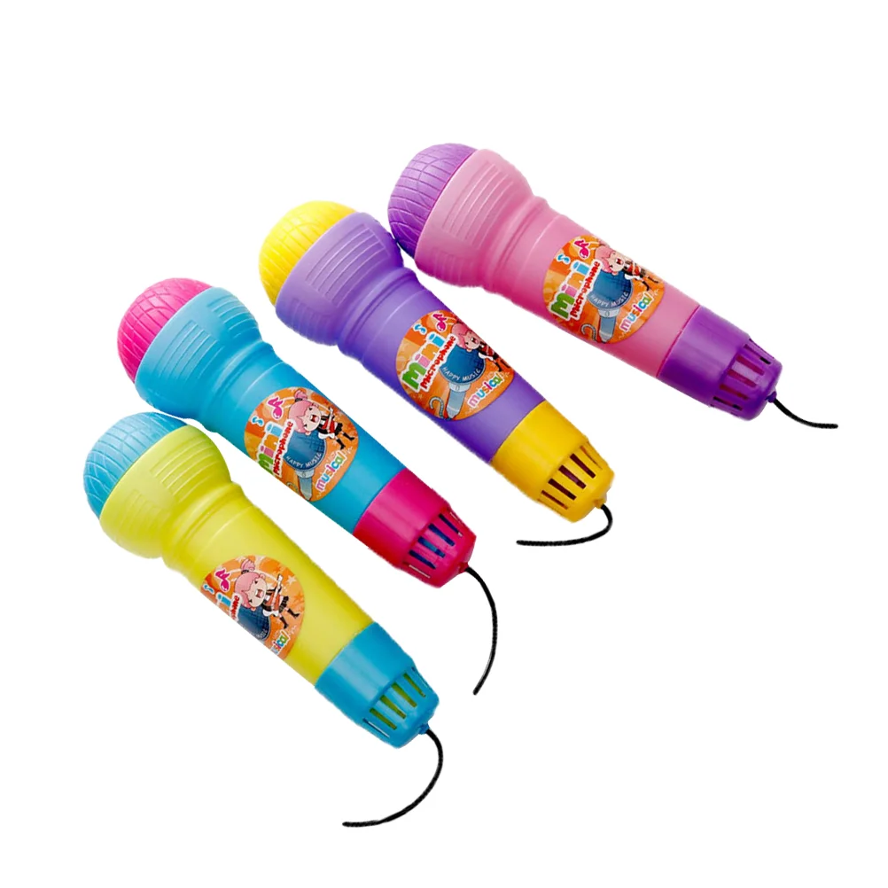 

4pcs Echo Mic Kids Microphone Voice Changing Recording Karaoke Toys Early Development for Kids Children Party Favor