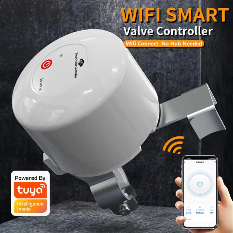 

Умный Wi-Fi регулятор клапана Tuya с голосовым управлением, управление через приложение Smart Life, водяной клапан, регулятор отключения газа, перек...