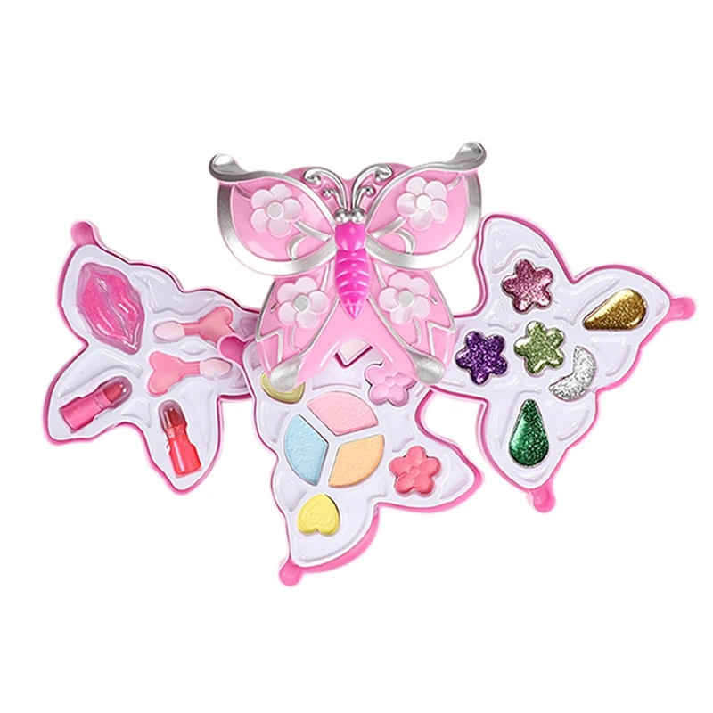 

Fashion Girl Washable Makeup Toys Butterfly Makeup Toys Girls Children Makeup Sets Girls Safe Baby Cosmetics Beauty Set A