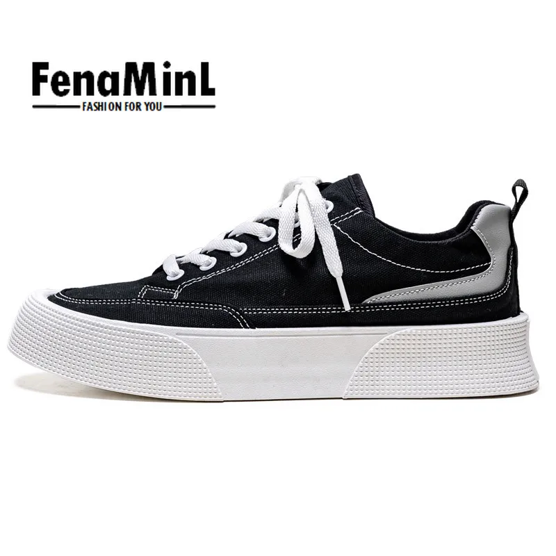 

New Men Canvas Shoes Men's Fashion Spring/autumn Casual Sneakers Flats Student Walking Youth Shoes Women Vulcanize Shoes