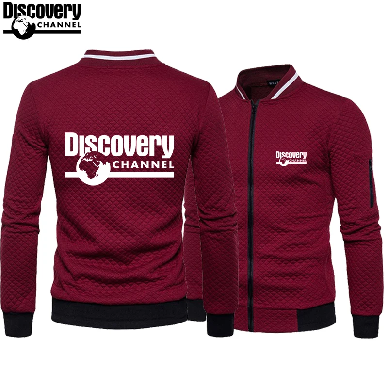 

Hot Sale New Discovery Print Autumn Male Coat Men's Jackets Men's Casual Jackets Men's Korean Fashion Men's Zipper Jackets