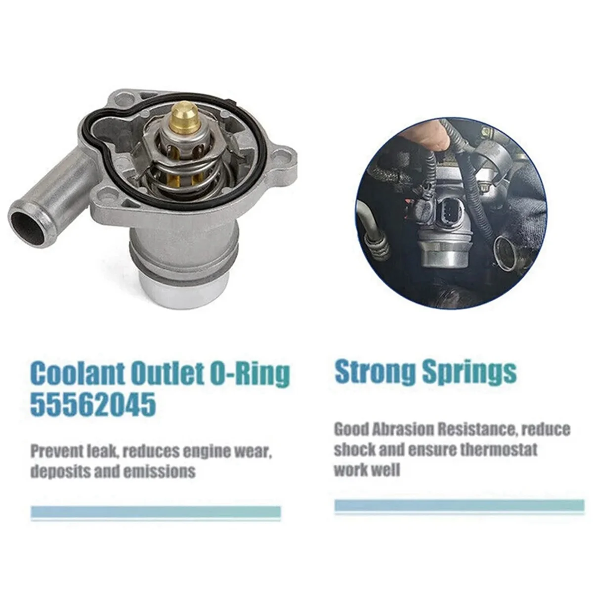 Термостат охлаждающей жидкости для автомобильного двигателя 55565336 55593034 Chevrolet Cruze