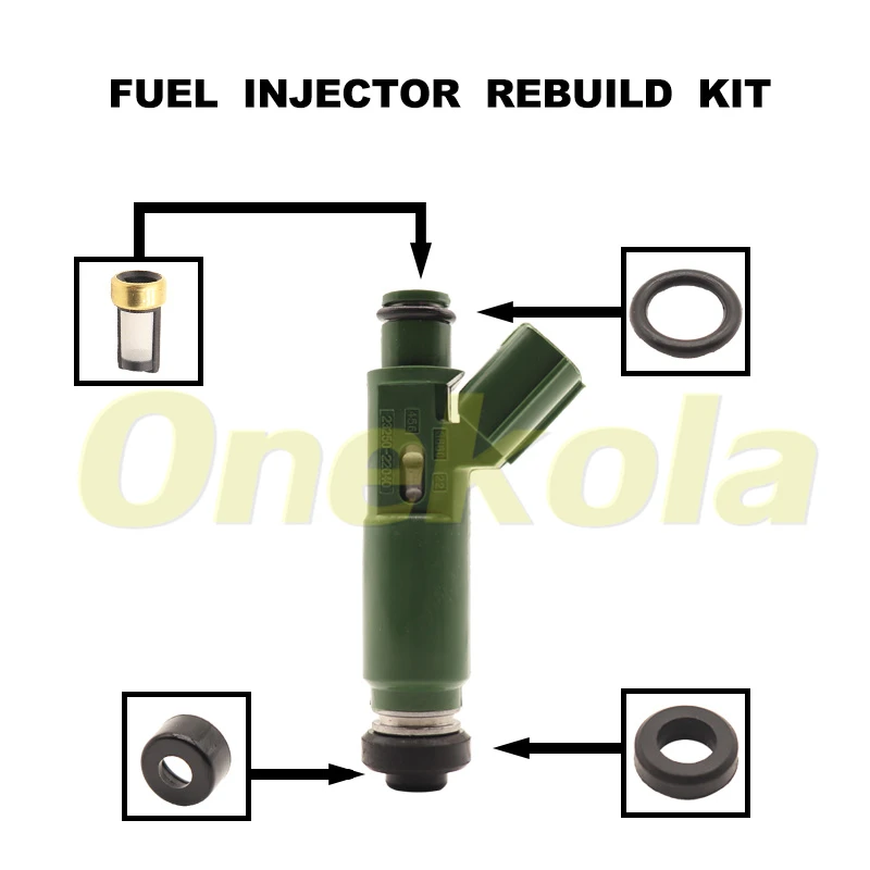 

Fuel Injector Seal O-Ring Kit Seals Filters for Toyota Chevy Prizm Matrix Corolla 1.8 23250-22040 23209-22040