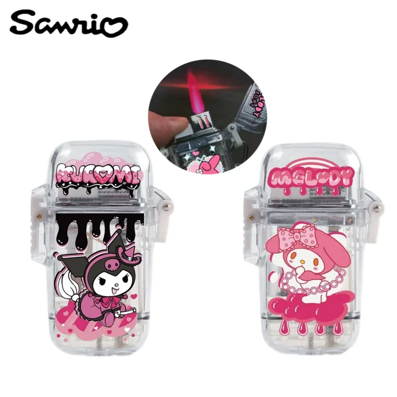 

Sanrio animation peripheral cute cartoon Kuromi my Melody bar ktv cigarette lighter creative windproof lighter gift wholesale