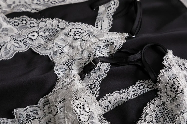 Ночная рубашка женская с открытой спиной домашнее белье сексуальная летняя