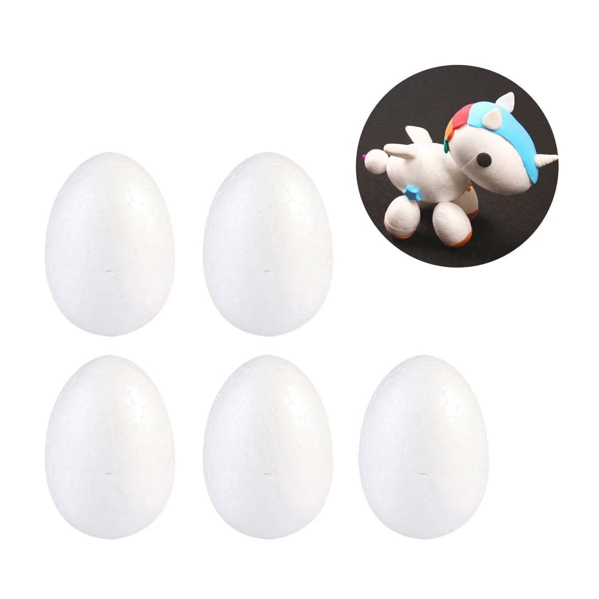 

Foam Easter Eggs Egg Craft Diy White Polystyrene Crafts Shape Decoration Painting Ornaments Decor Christmas Drawing Home Shapes