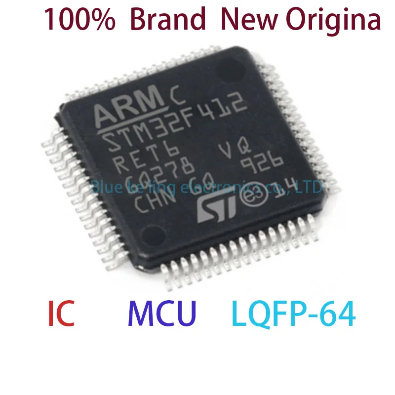 

STM32F412RET6 100% Brand New Original STM STM32F STM32F412 STM32F412RE STM32F412RET MCU LQFP-64