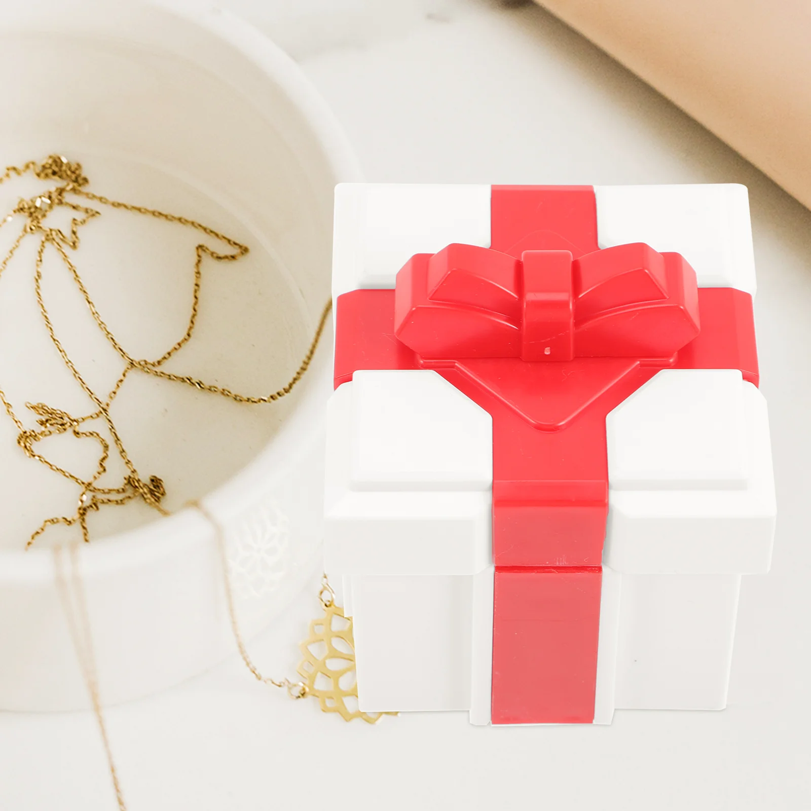 5pcs Ring Case Vintage Box Necklace Box Bowknot Storage Box