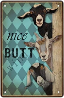 metal tin sign pet signs%ef%bc%8cnice butt cute and funny animals retro poster bar tin sign coffee garage man cave wall decoration