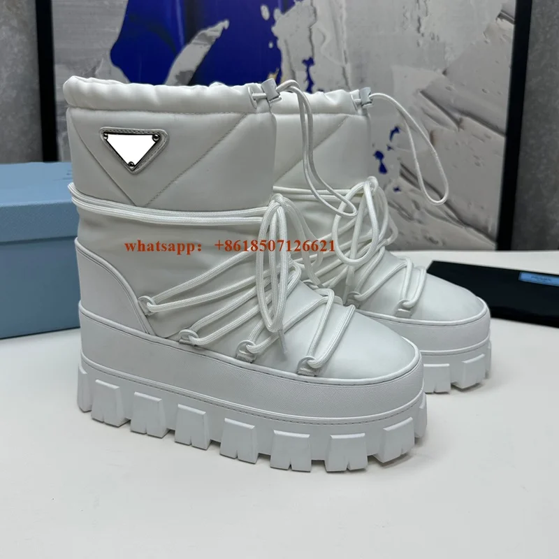 

Женские ботинки на шнуровке, зимние короткие ботинки на толстой подошве с круглым носком и перекрестными ремешками