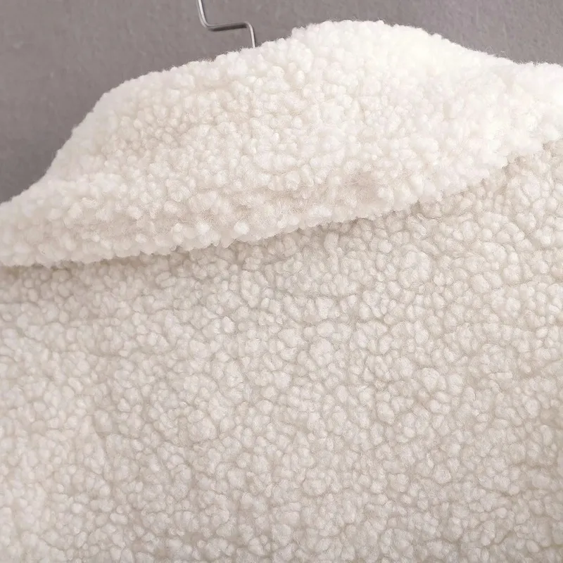 Winter Women's Fur Jacket Women Retro Korean Teddy Fashion Single-breasted Long Sleeve Lapel Faux Fur Jacket White Long 2023 New