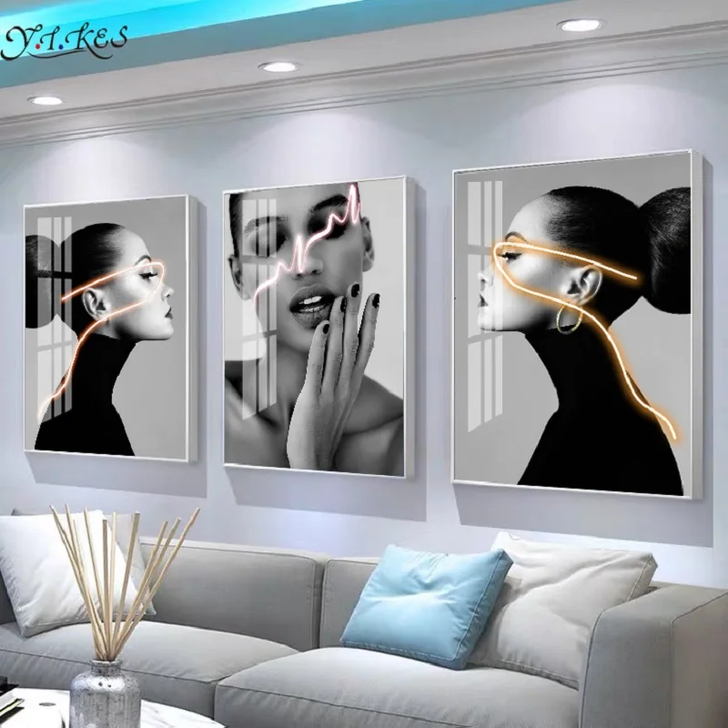 Роскошная подвесная картина с изображением персонажа модная роспись для