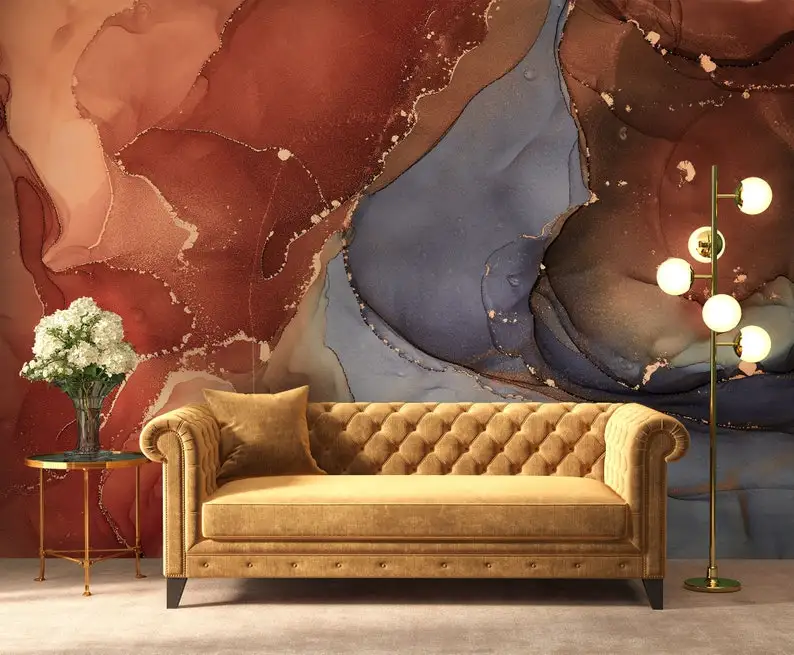 

Natural luxury marble abstract wallpaper, Removable Wallpaper, Self Adhesive, Peel and Stick, Wall Decor