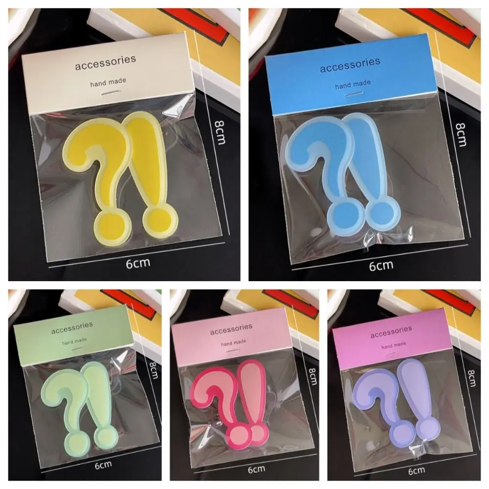 Ювелирные изделия забавная заколка для волос с вопросительным знаком милая