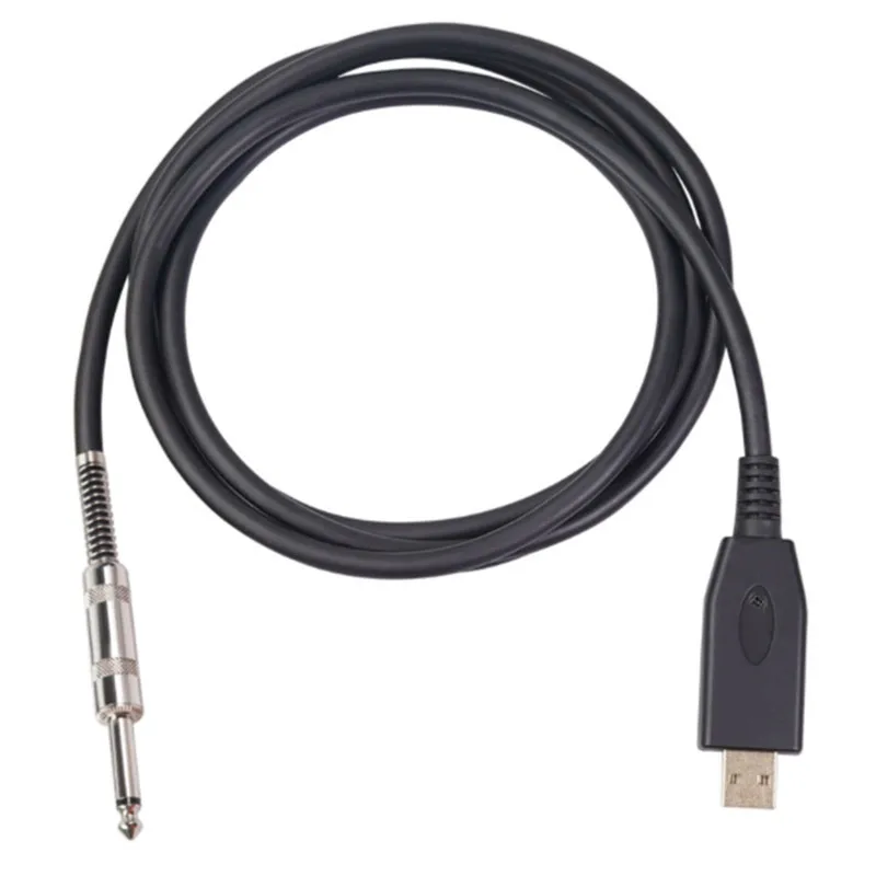 

USB-кабель для гитары, компьютерный USB-кабель для записи электрогитары 6,35, USB-кабель для XLR, аудиокабель