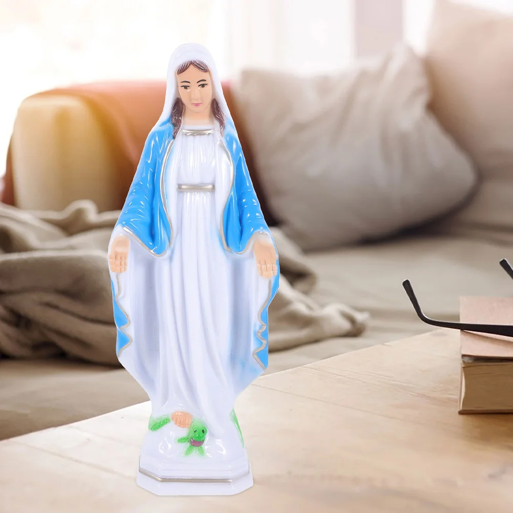 Женские подарки пластиковые украшения Девы Марии статуя аксессуары религиозное