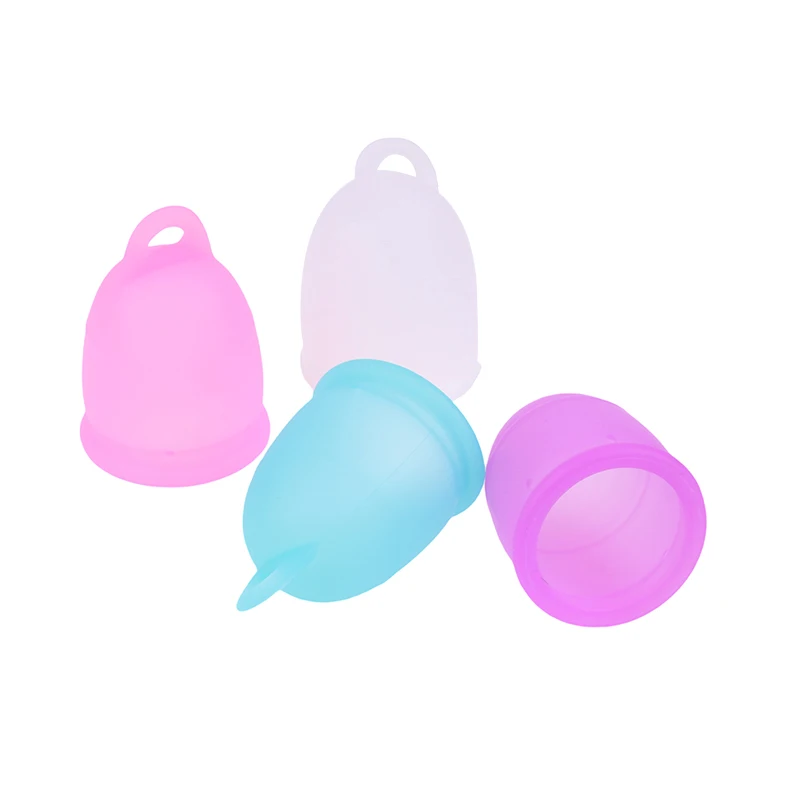 

Многоразовая Женская менструальная чаша из силикона, Женская менструальная чаша фиолетового цвета для женской гигиены