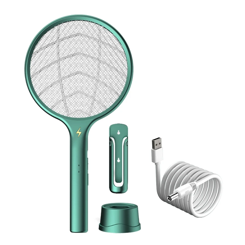 

D0AB Electric Fly Zapper Bat Racket Swatter Pest-killer Mosquito for Household