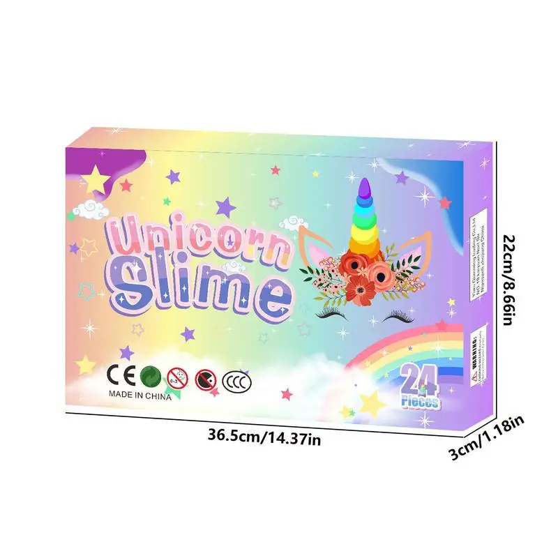 Календарь с изображением слайма для детей гель-пузырь в подарок на Рождество и