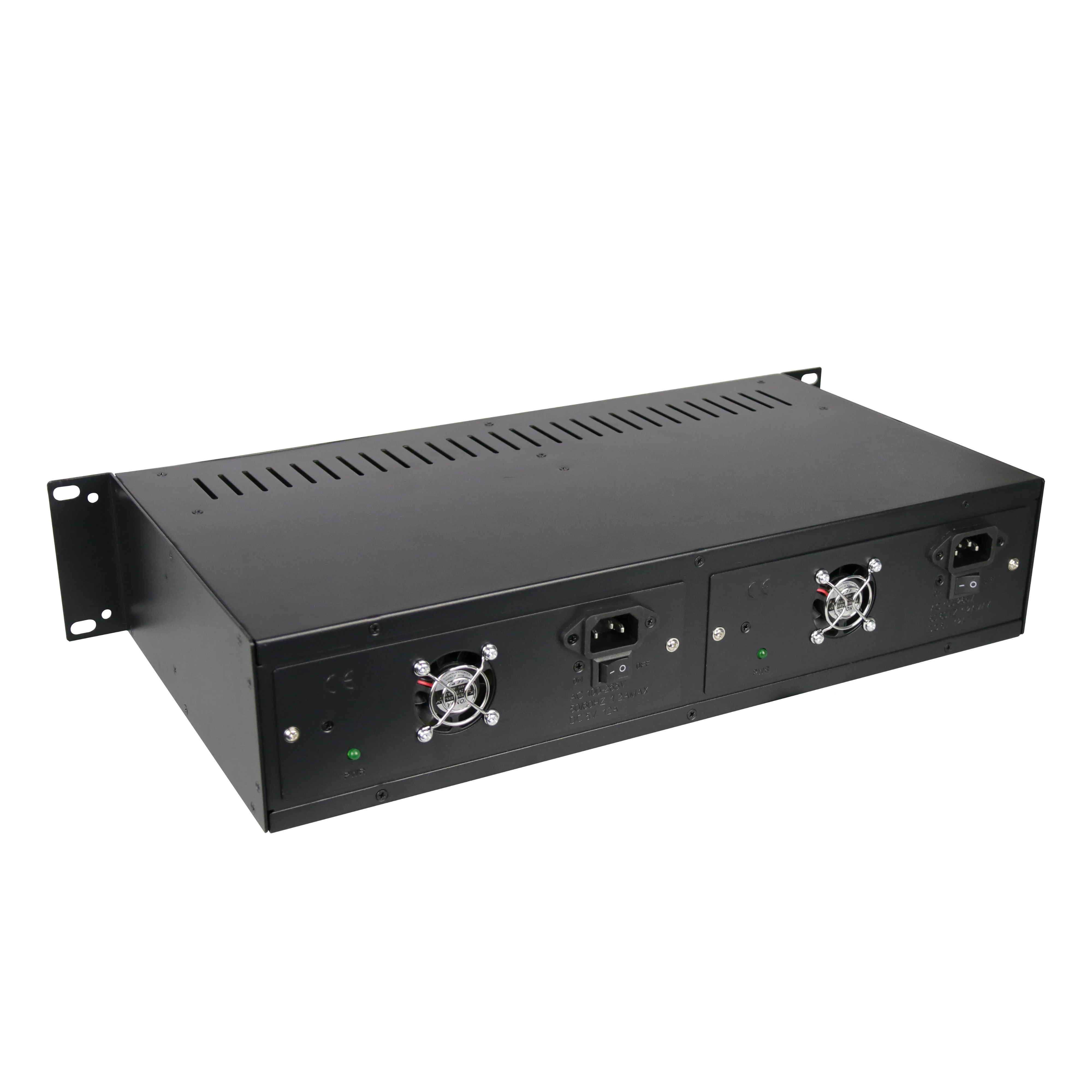 GZ-LINK Cost-effective new 2U 14 slots Rack-Mount fiber optic Media converter chassis