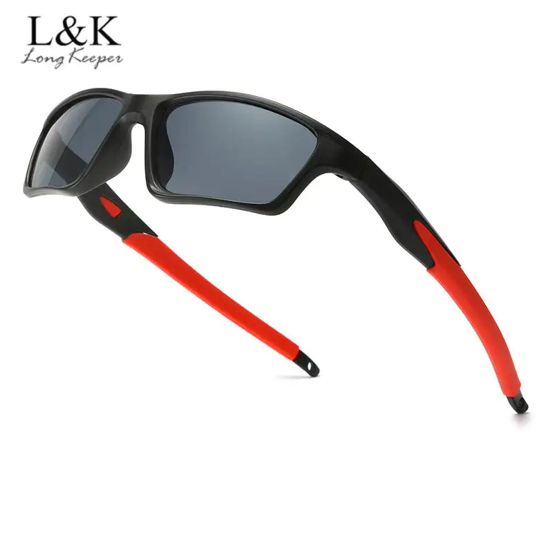 

Long Keeper Fashion Sports Sunglasses Cycling Glasses Men Driving Goggles Uv400 Driving Shades Fishing Hiking Blackout Glasses