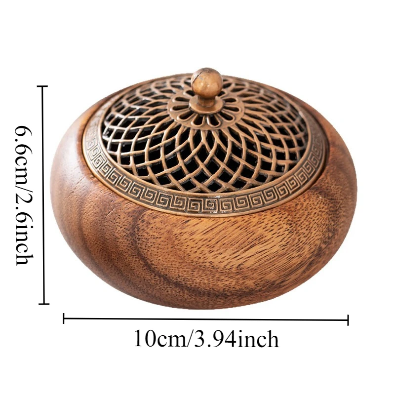 

Круглая курильница из южноамериканского ореха