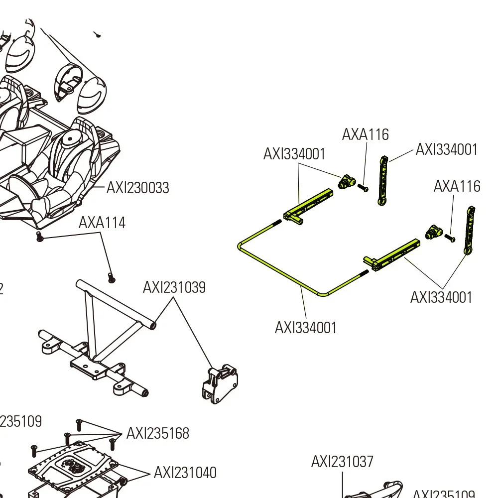NEW ENRON Алюминиевая поворотная планка для RC AXIAL RBX10