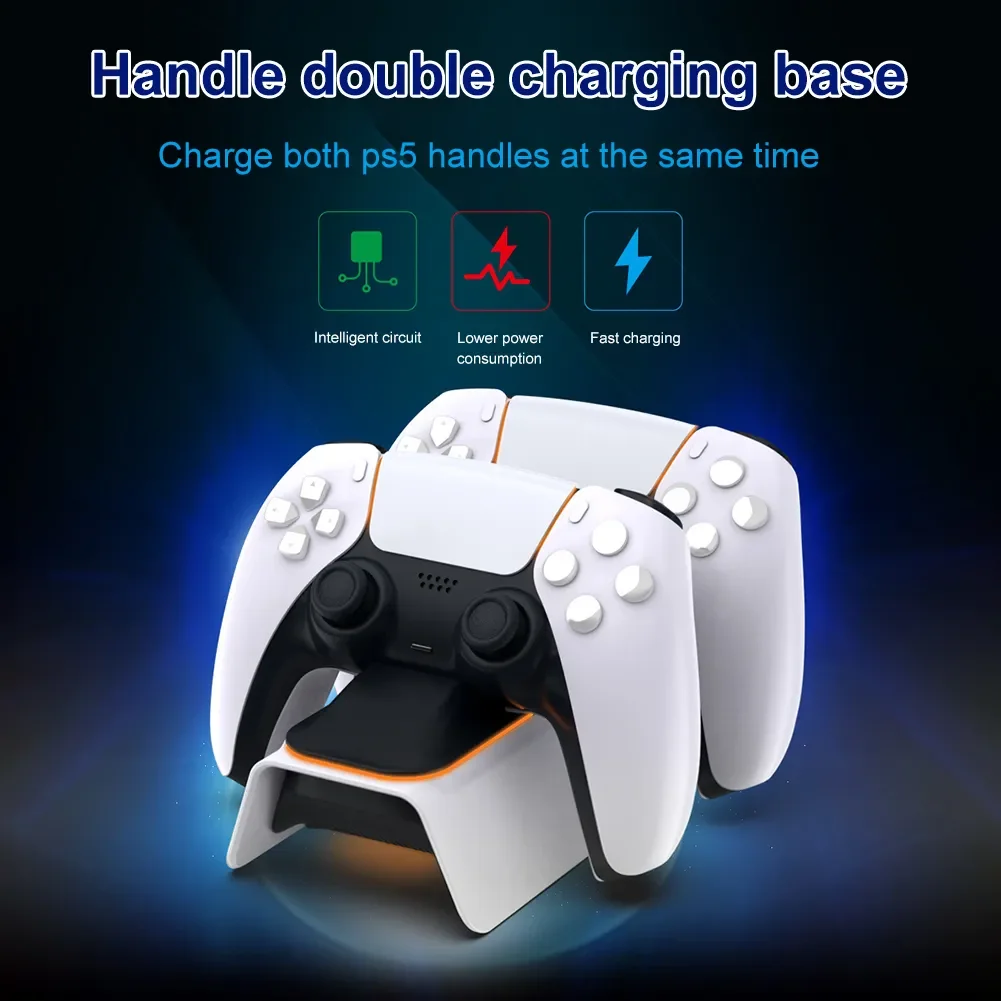 

NEW2023 Cradle Dock Station for PS5 Wireless Gamepad Joystick with Light Indicator Charging Dock Stand Professional Accessories