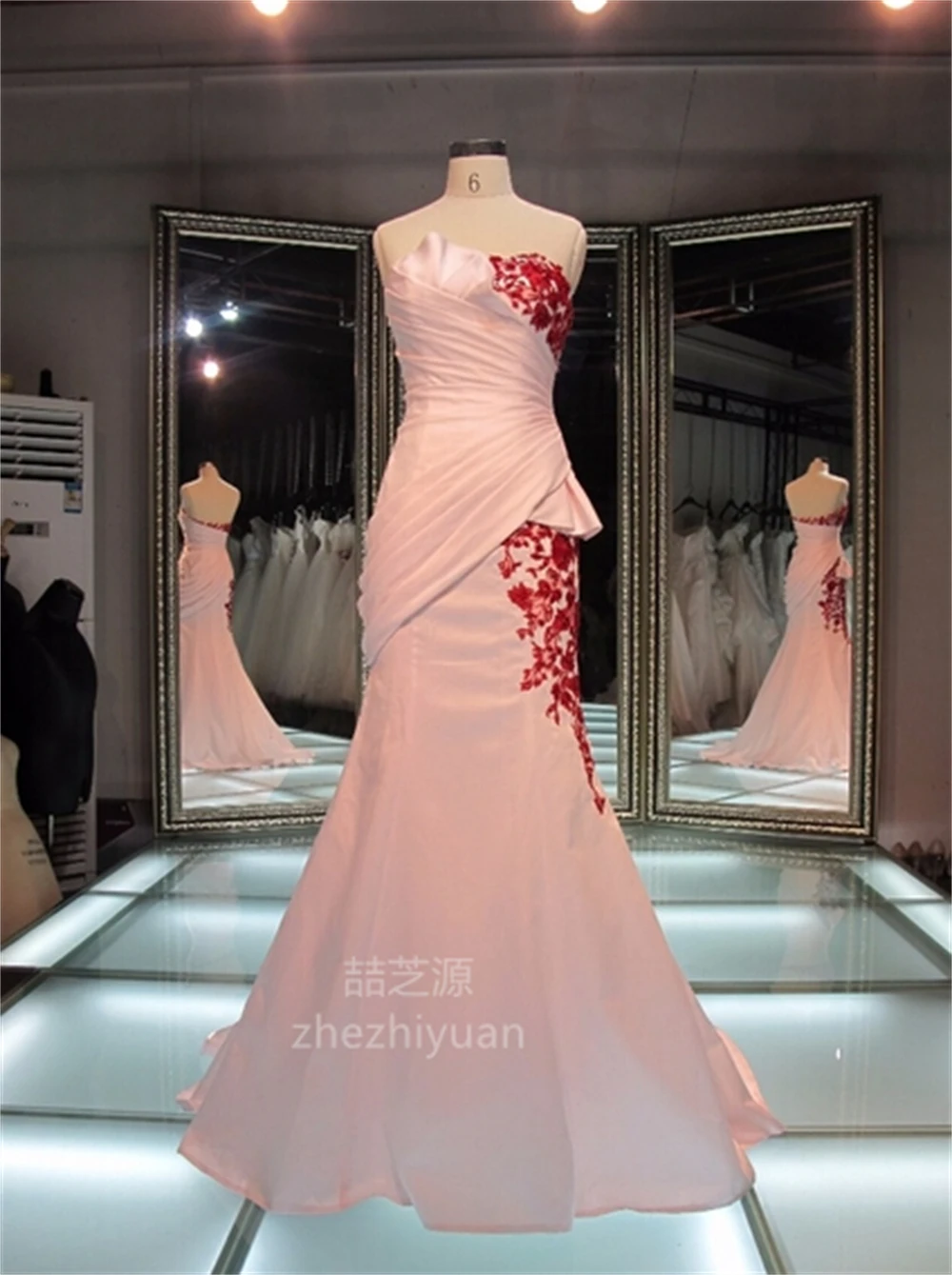

Розовое асимметричное Красное Кружевное Платье-футляр с аппликацией, на молнии, со шлейфом-русалкой, роскошное длинное вечернее платье по индивидуальному заказу, 2023