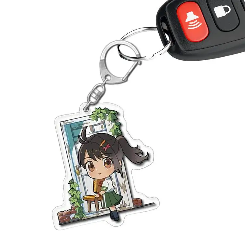 

Брелок для ключей для мужчин и женщин, акриловый аксессуар для косплея автомобиля, кольцо для ключей в японском стиле, подвеска для телефона, подарок для детей и друзей