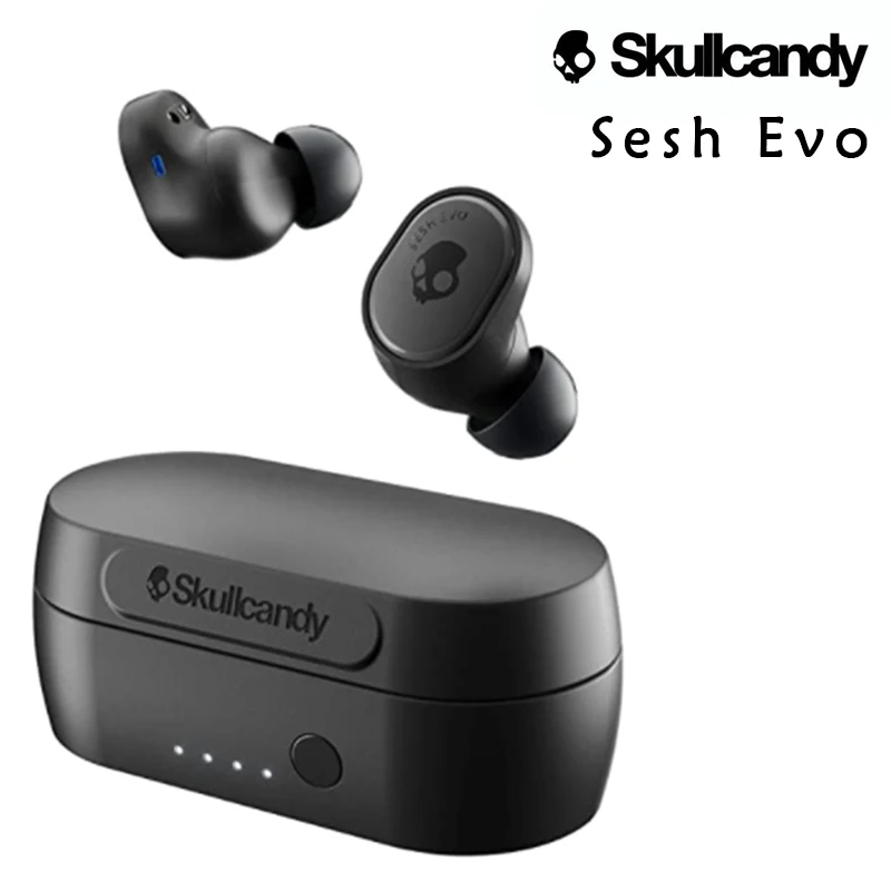 

Skullcandy Sesh Evo True Wireless Earbuds With Mic Bluetooth IP55 Waterproof Noise Cancelling TWS Sports Headphone Earphones