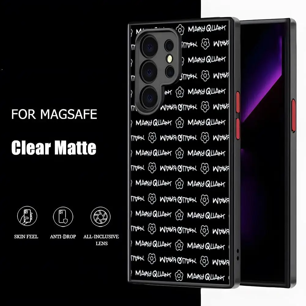Модный чехол для телефона Mary Design Quants с матовым магнитом Samsung S25 24 S23 S22 S21 S20 Ultra Plus FE