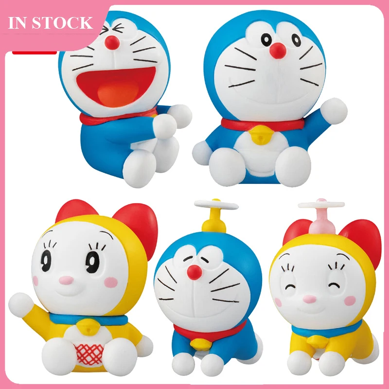 

4Cm Doraemon Dorami Carton Eggs Anime Action Figure Original Hand Made Toy Q Version Peripherals Collection Ornaments Gifts