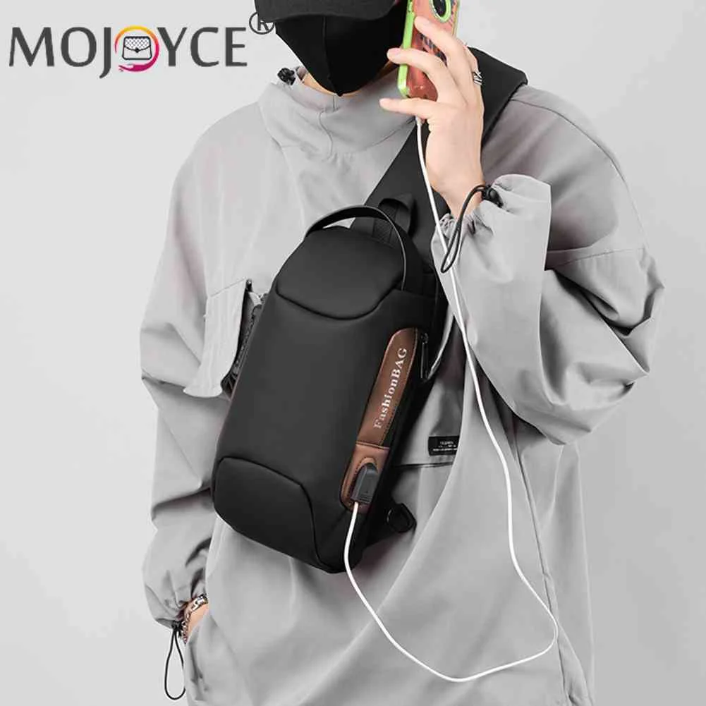 

Nylon Chest Packs Password Anti-theft Waterproof Sling Backpack Reflective for Running Cycling for Outdoor Travel for Motorcycle