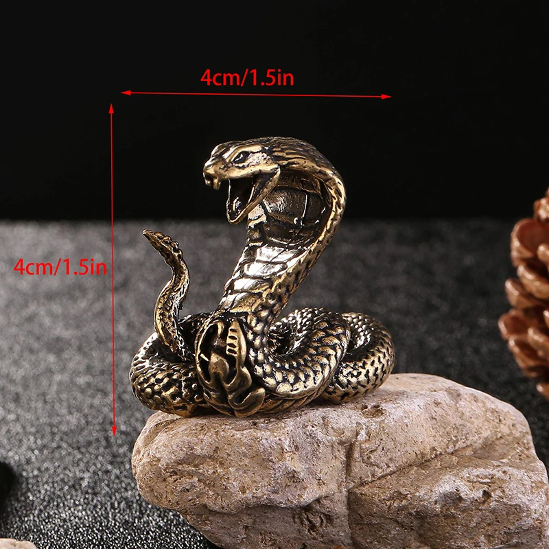 Миниатюрная статуэтка змеи из меди JETTING