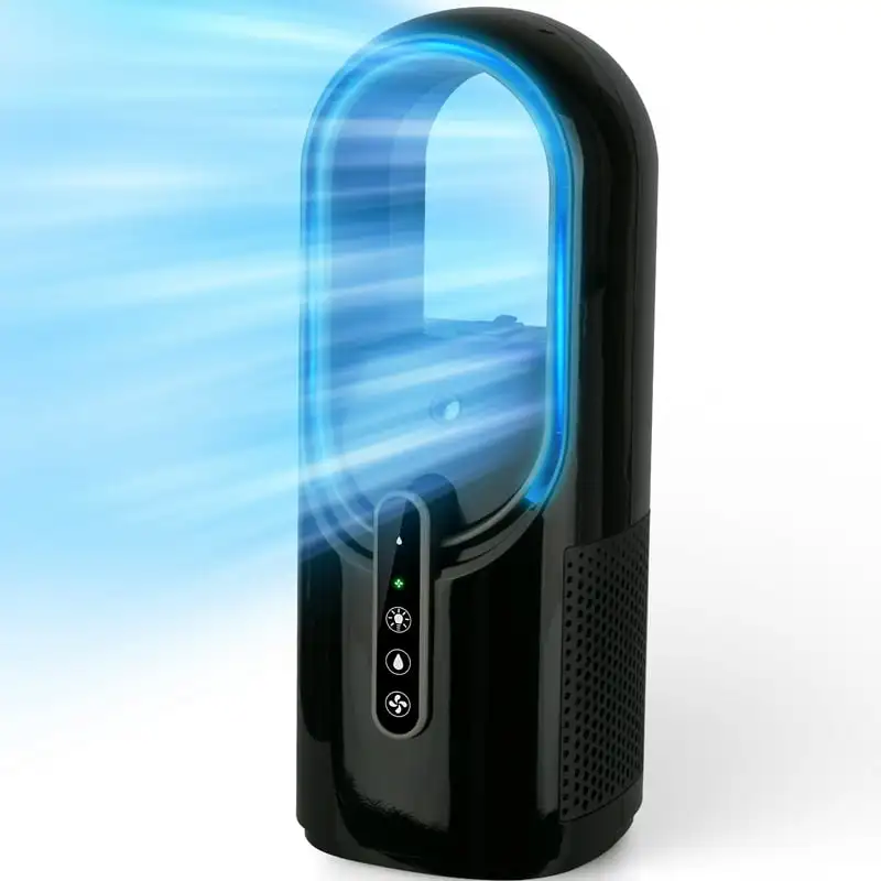 

Portable Misting Fan + Humidifier in Black, with AC Adaptor