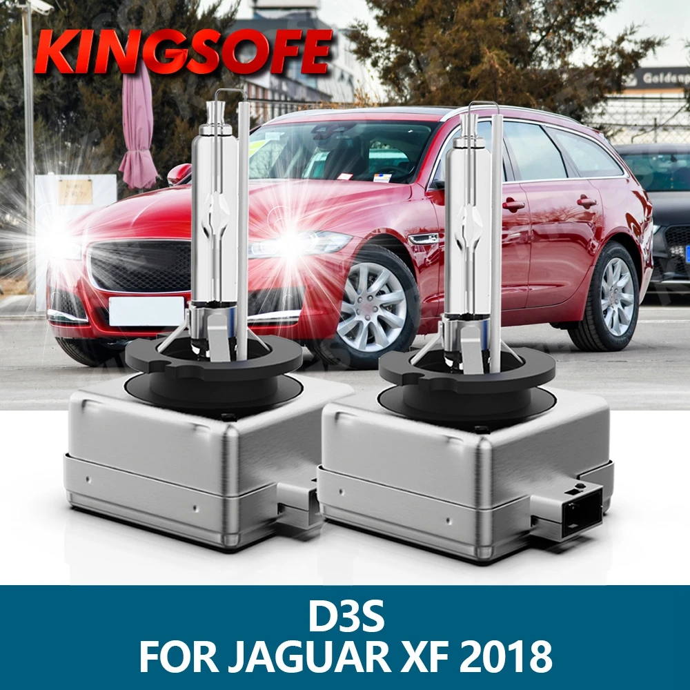 

KINGSOFE 2Pcs D3S Xenon HID Headlights 12V 35W 3800LM Car Bulb 6000K White Auto Lights Hight Low Beam For JAGUAR XF 2018