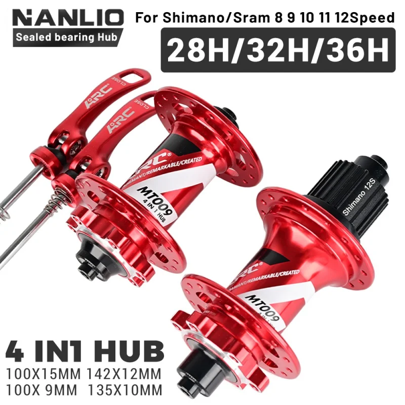 

ARC MTB Hub 6 Pawl NBK Bearing Hub 28 / 32 / 36 Holes Mountain Bike Hub Disc brake Aluminum alloy Bicycle Hub 8 9 10 11 12Speed