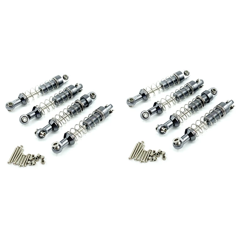 

Для MN D90 MN-90 MN99S WPL C14 C24 C34 RC Car 8 шт. металлический амортизатор, обновленные детали, аксессуары, 4