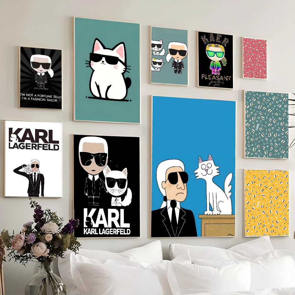 K-Karl модные классические постеры с фильмами L-Lagerfeld винтажные для комнаты бара
