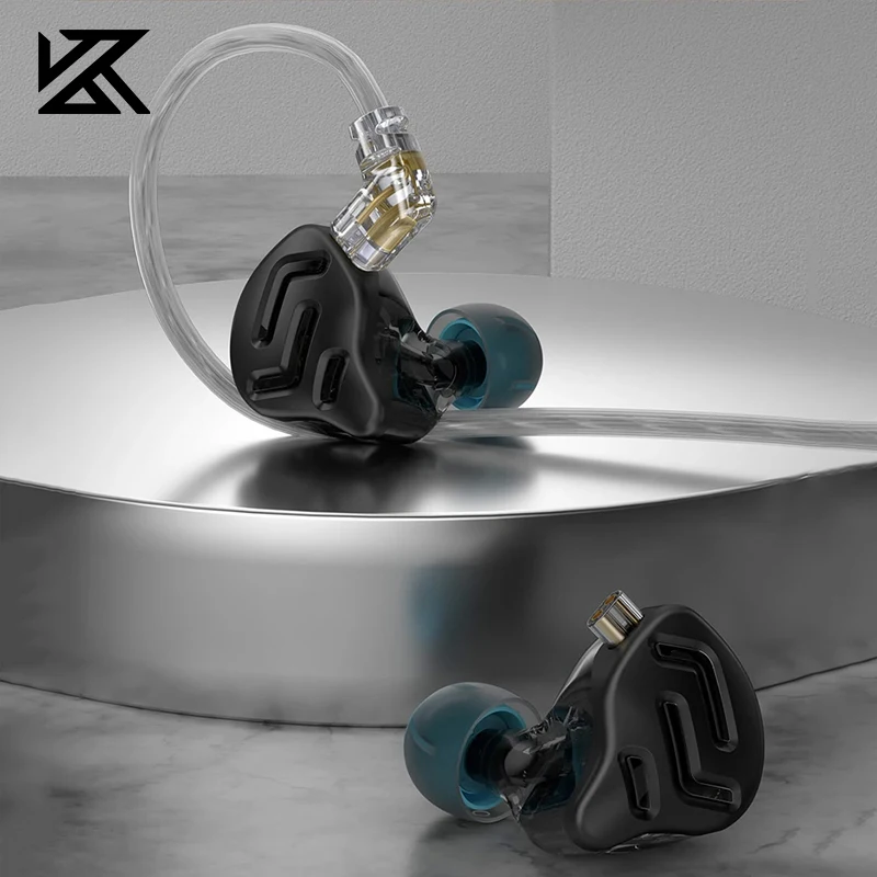 

KZ ZNA Best HiFi Wired Best In Ear IEMs Earphone Bass 30095 BA 12mm Dual Cavity Dynamic Hybrid Driver Headphone Monitor with Mic