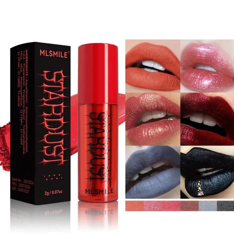 Новая матовая помада для Хэллоуина искусственная водостойкая Сексуальная серая