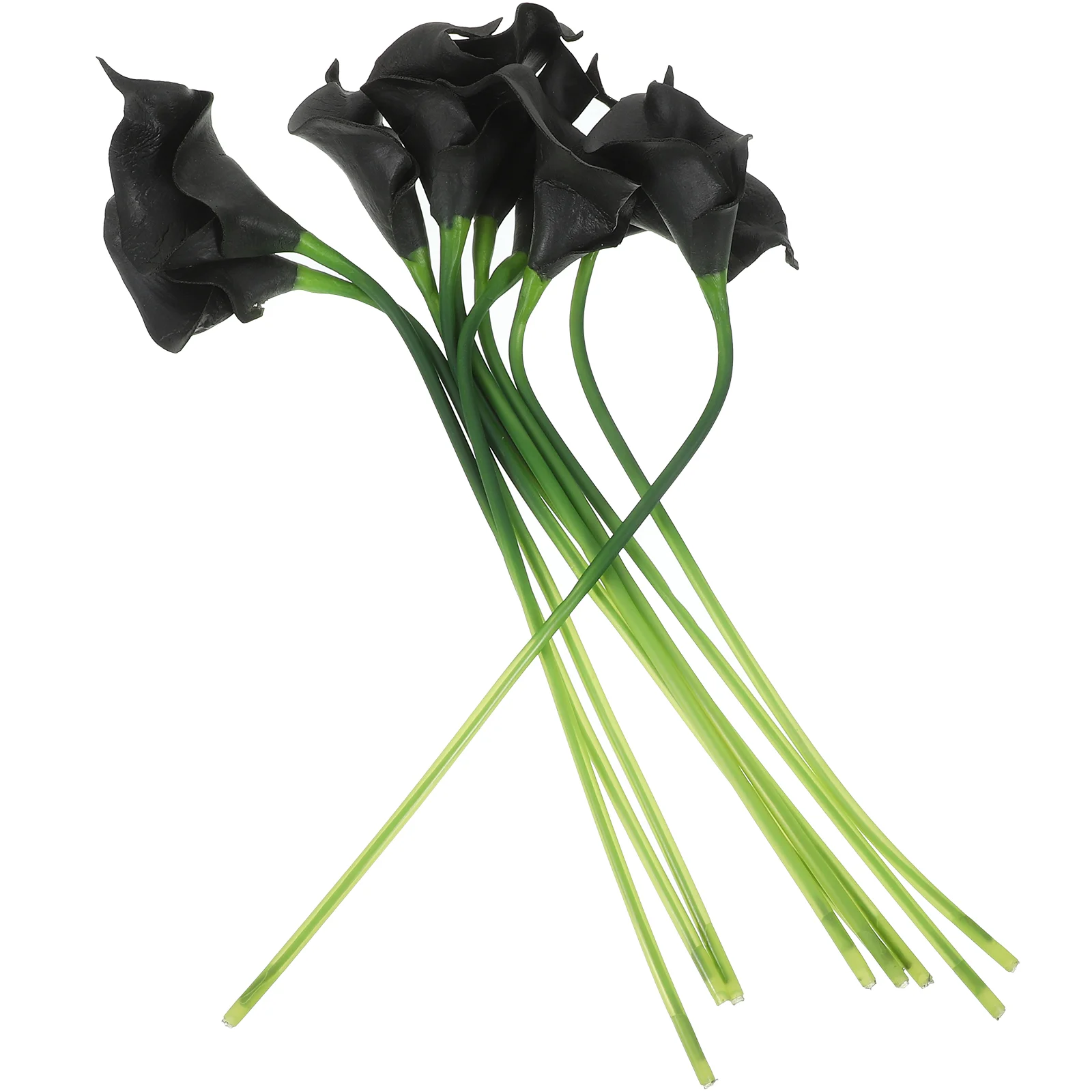 

10 Pcs Fake Flowers Artificial Bouquet Black Arrangement Bouquets Layout Decorate Simulation