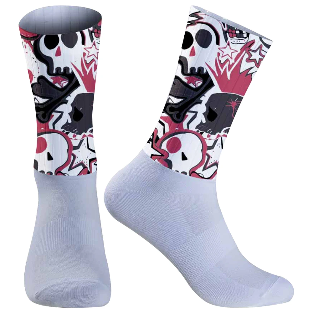 Бесшовные компрессионные носки уличные велосипедные новые противоскользящие