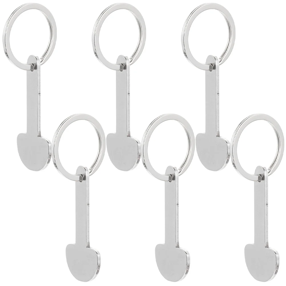 

6Pcs Hanging Trolley Removers Convenient Trolley Tokens Stainless Token Keyrings